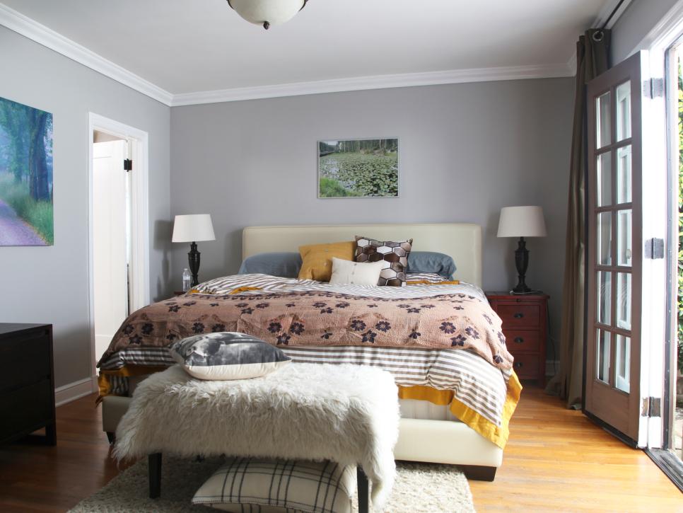 gray master bedrooms ideas | hgtv