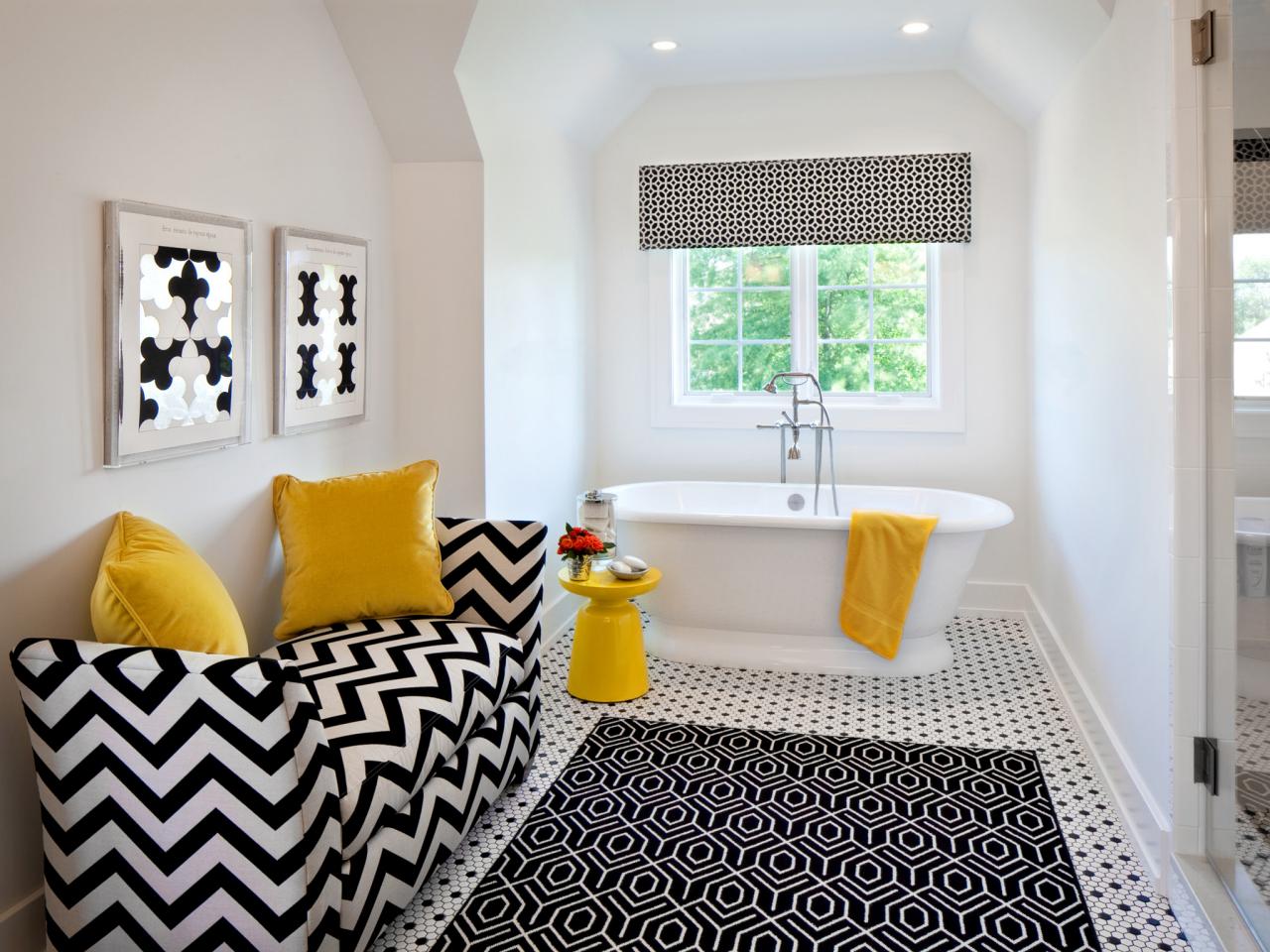 Black And White Bathrooms Hgtv