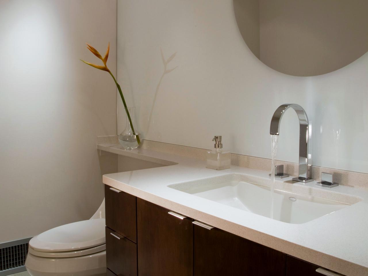 Solid Surface Bathroom Countertop, Replace Vanity Top In Bathroom