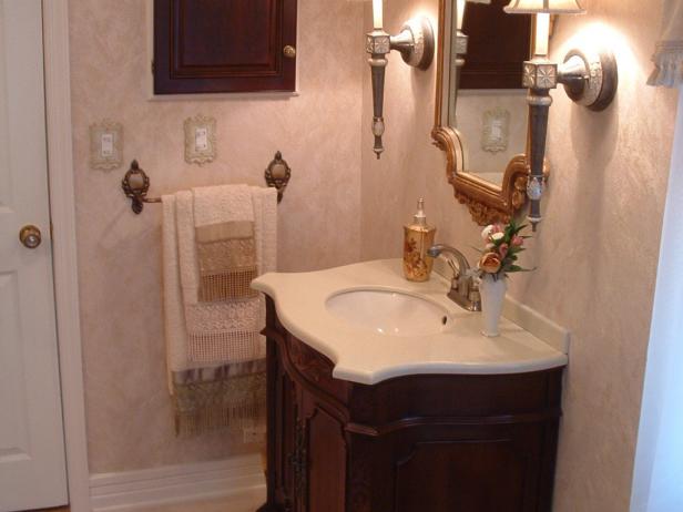 Victorian Mirrored Bathroom Vanity