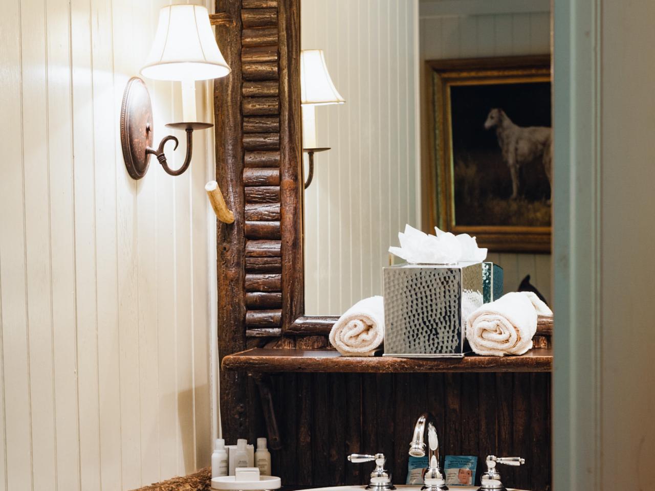 Rustic Bathroom Lighting Hgtv