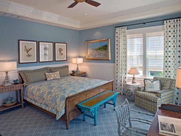 blue master bedroom ideas | hgtv