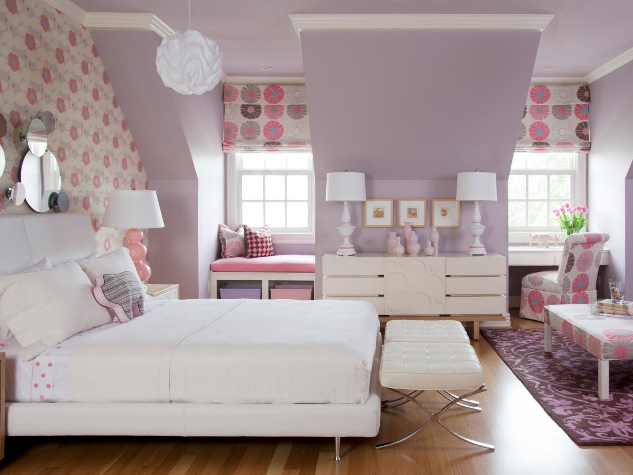 bedroom wall paint designs for girls