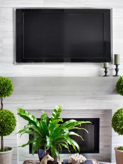 Installing A Tv Above The Fireplace, Can You Hang A Tv On Rock Fireplace