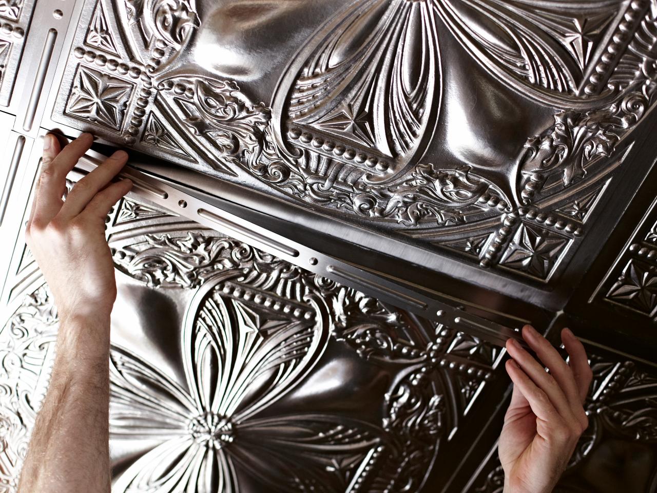 How To Install Tin Ceiling Tiles Hgtv