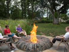 Find hundreds of gorgeous fire pit and outdoor fireplace ideas to make your outdoor space warm and cozy year-round at HGTV.com.