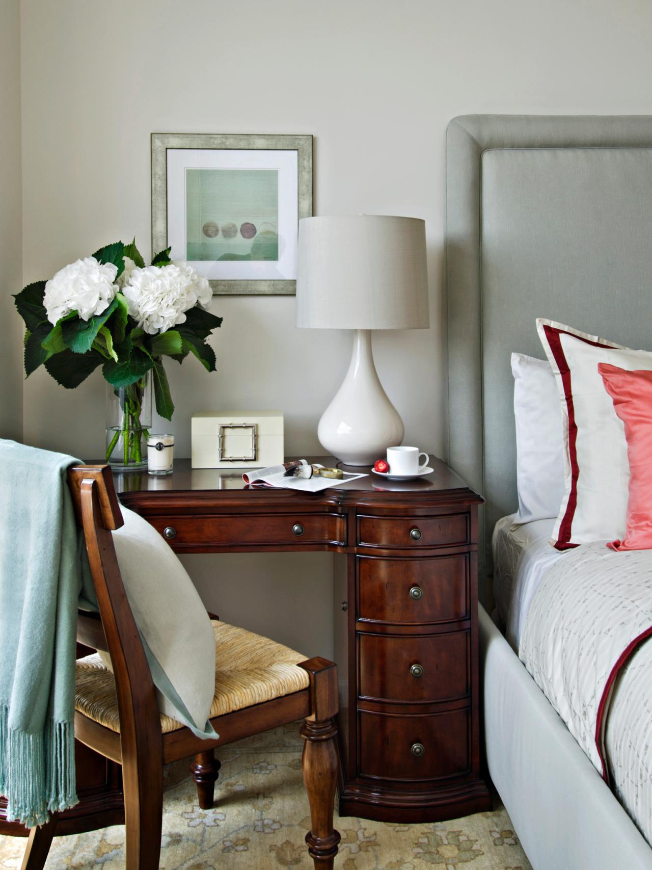 Bedroom Nightstand With Natural Materials