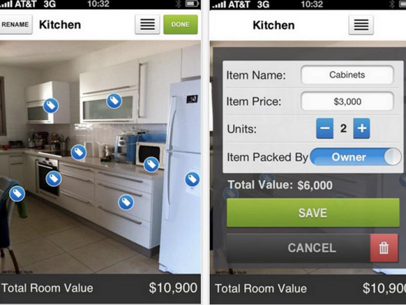 Screenshot of Home Inventory App