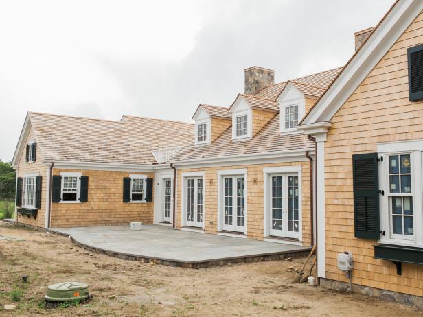 The back side of the HGTV Dream Home 2015 located on Martha's Vineyard in Edgartown, Massachusetts.