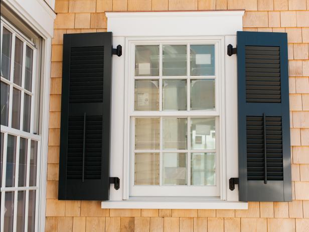 Exterior window of the master bathroom of the HGTV Dream Home 2015 located on Martha's Vineyard in Edgartown, MA