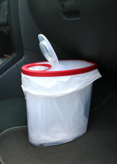 Car Trash Can Fabric Storage Bag Multi-functional Chair Back Hanging  Folding Trash Can Car Interior Storage and Finishing