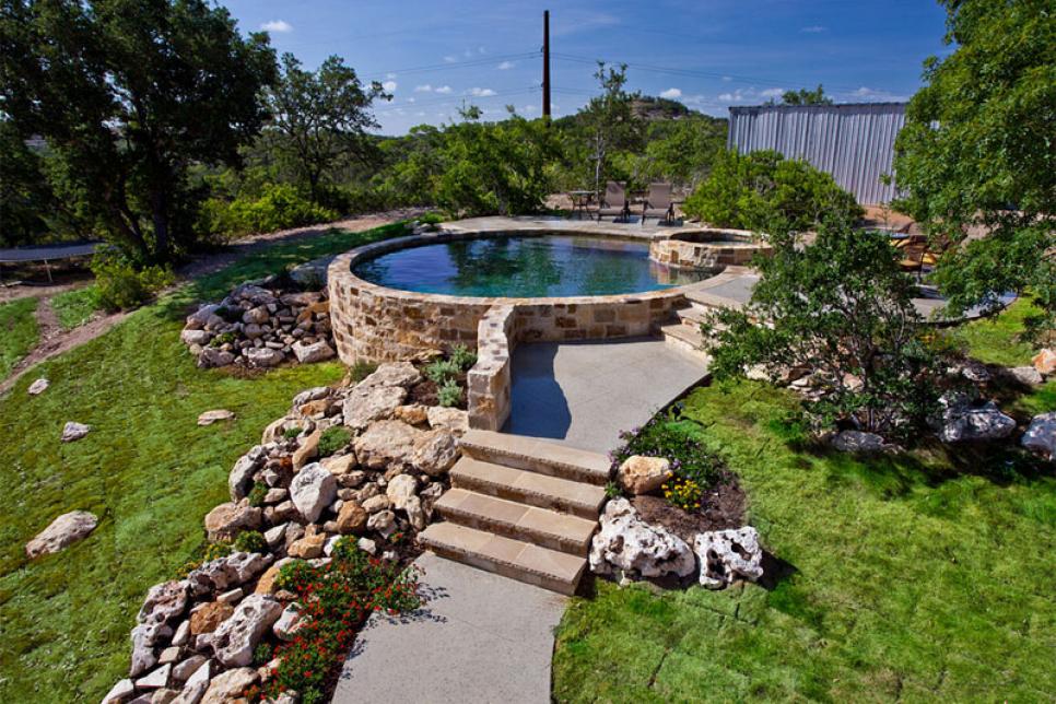 Above Ground Pool Ideas S, Above Ground Swimming Pool Landscaping Ideas Pictures