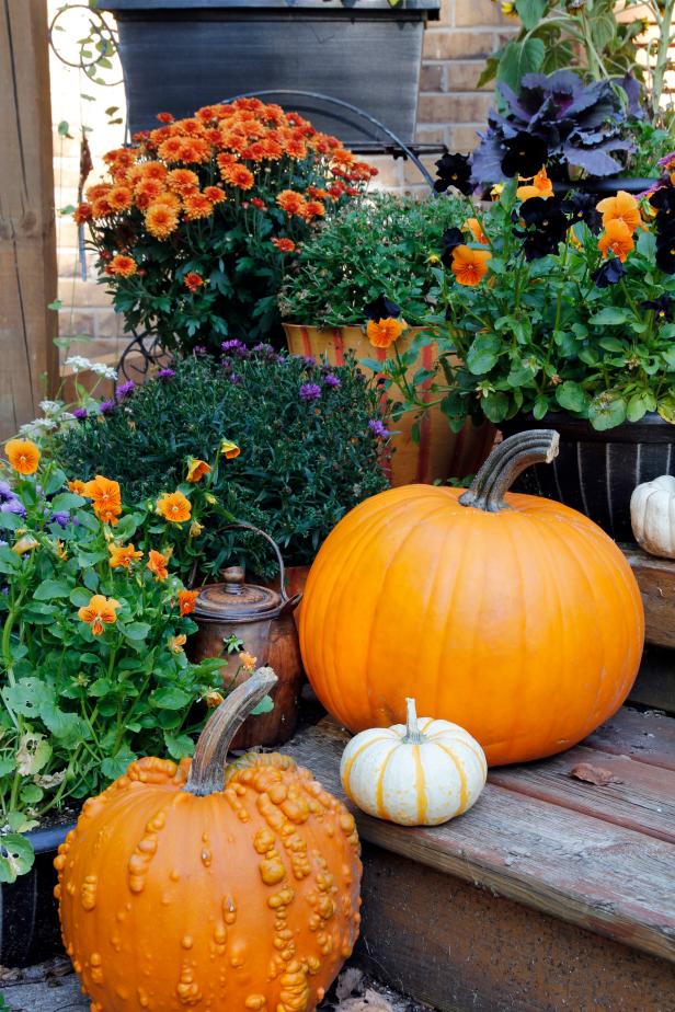 Fall Entryway Garden