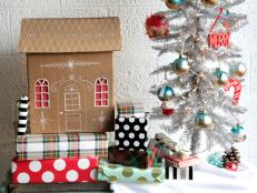 Upcycle cardboard boxes into fun and festive packages kids will love.
