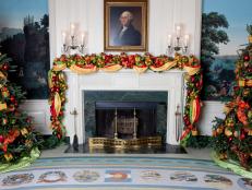 The Diplomatic Room of the White House is decorated for the 2010 holiday season,  Dec. 15, 2010. (Official White House Photo by Lawrence Jackson)

This photograph is provided by THE WHITE HOUSE as a courtesy and may be printed by the subject(s) in the photograph for personal use only. The photograph may not be manipulated in any way and may not otherwise be reproduced, disseminated or broadcast, without the written permission of the White House Photo Office. This photograph may not be used in any commercial or political materials, advertisements, emails, products, promotions that in any way suggests approval or endorsement of the President, the First Family, or the White House.
