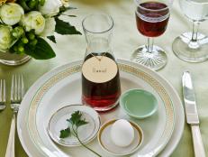Passover Table Setting