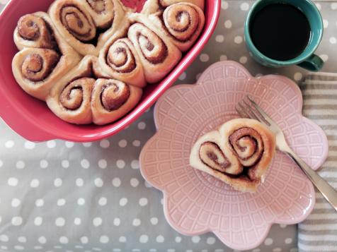 Win at Valentine's Day Brunch With These Heart-Shaped Cinnamon Rolls