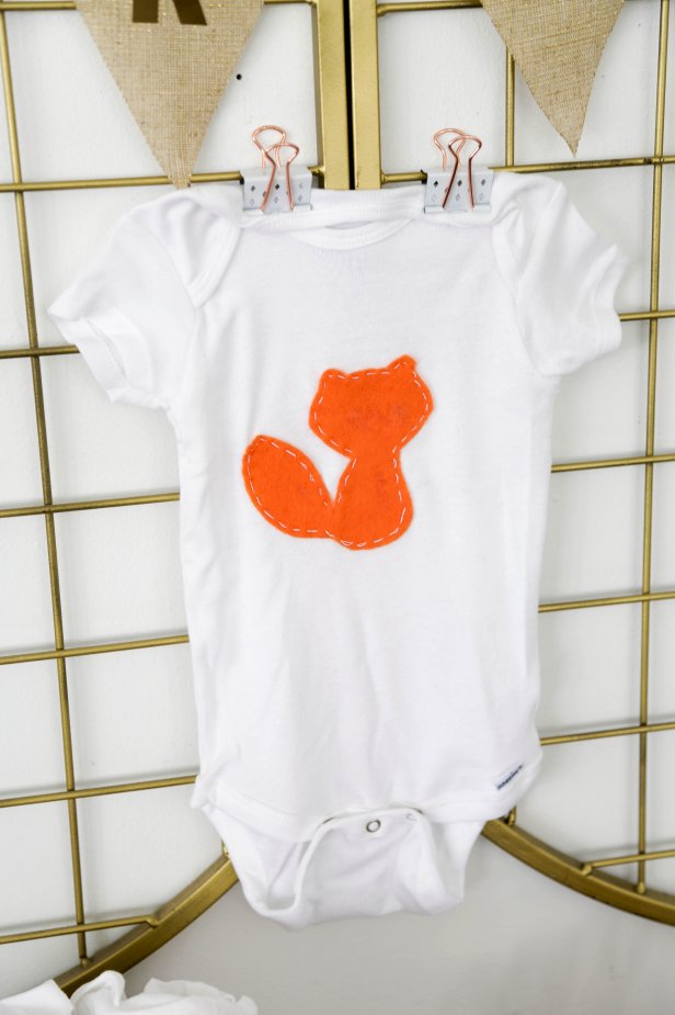 DIY Felt Applique Baby Onesie | HGTV