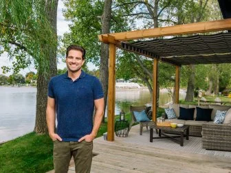 Real estate expert Scott McGillivrey and designer, Debra Salmoni, as seen on Vacation House Rules.