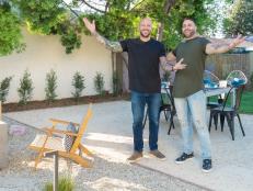 As seen on HGTV’s Inside Out, hosts Carmine and Mike reveal the finished spaces they have transformed to the homeowner’s for the first time.