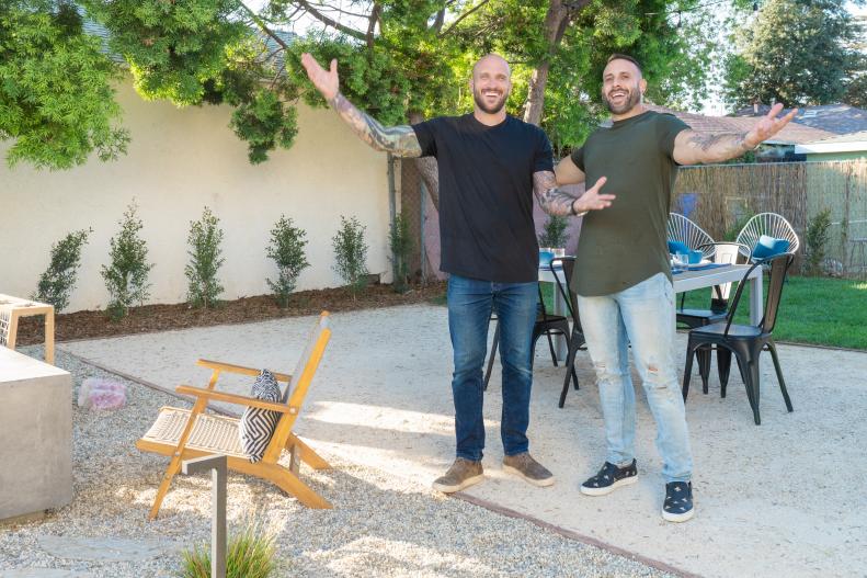 As seen on HGTV’s Inside Out, hosts Carmine and Mike reveal the finished spaces they have transformed to the homeowner’s for the first time.
