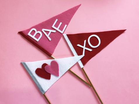 How to Make Pennant Flags for Valentine's Day