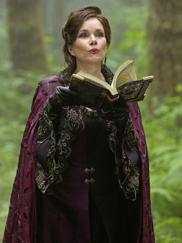 ONCE UPON A TIME - "We Are Both" - While Regina continues to find a way to regain her magical powers, David continues his quest to uncover the whereabouts of Mary Margaret and Emma; and the seven dwarves discover what happens when any of the townspeople try to step past the city limits of Storybrooke. Meanwhile, in the fairytale land that was, as her wedding day to King Leopold approaches, Regina is confronted by a man of magic who promises to help her become independent and break free from her mother Cora's (Barbara Hershey) clutches, on "Once Upon a Time," SUNDAY, OCTOBER 7 (8:00-9:00 p.m., ET) on the ABC Television Network. (ABC/JACK ROWAND)BARBARA HERSHEY