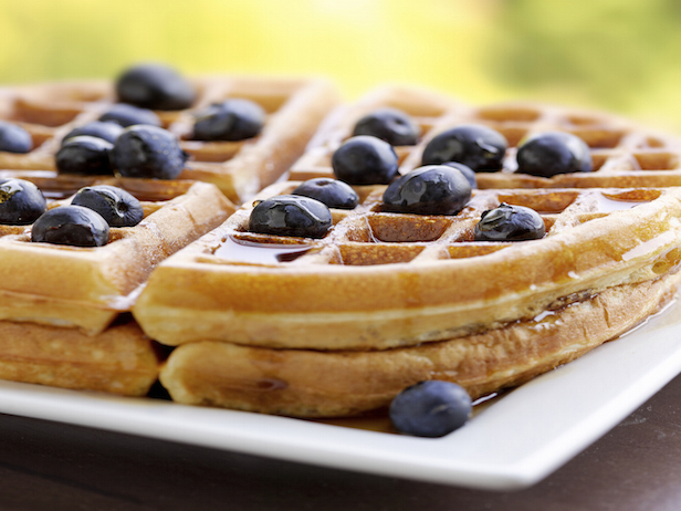 Wedding Waffles With Blueberries