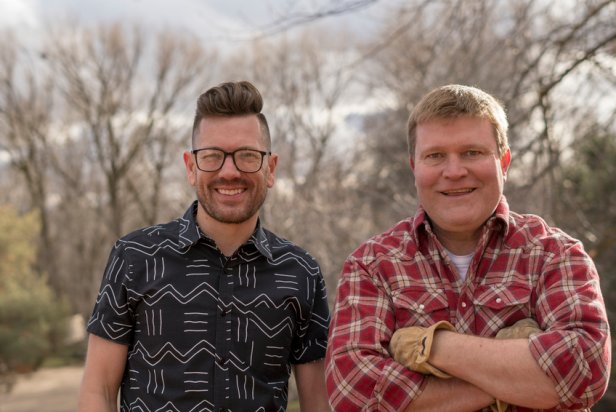 Clint Robertson and Luke Caldwell work onsite during the framing of a New Construction project in Boise, Idaho, as seen on Boise Boys with Clint Robertson and Luke Caldwell.