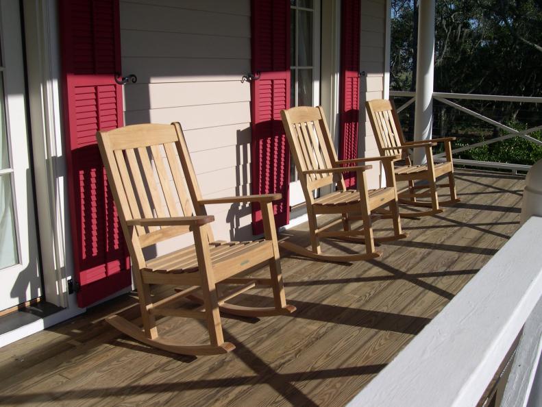 Porch With Rocking Chairs