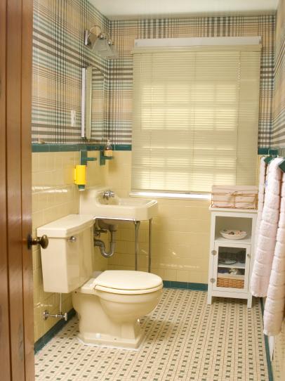 Redecorating A 50s Bathroom, How To Cover Tile In A Bathroom