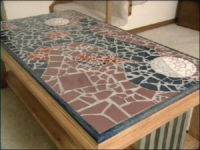How To Make A Mosaic Tile Table Design, How To Make A Mosaic Table Top With Broken Glass