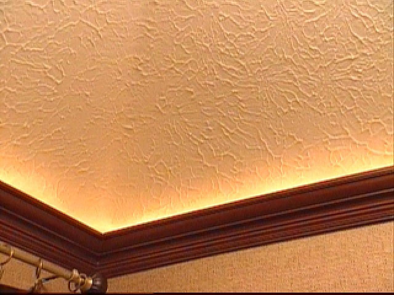 How To Mount Crown Molding To A Tray Ceiling Hgtv