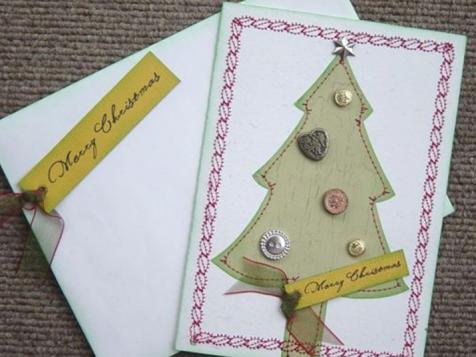 How to Make Stitched Holiday Cards