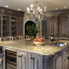 High-End Gray Traditional Kitchen
