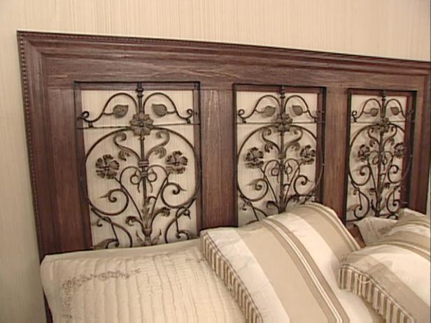 How To Build A Wrought Iron Panel, Wood And Metal Bed Headboards