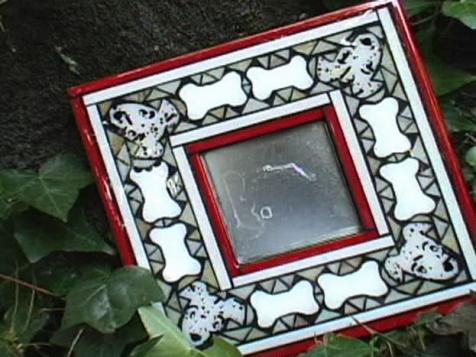 How to Make a Glass Mosaic Dog Mirror