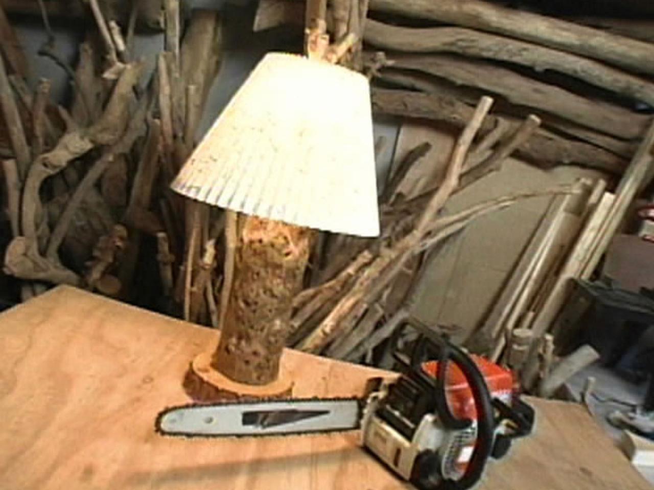 Rustic Driftwood Lamp, How To Make A Driftwood Table Lamp