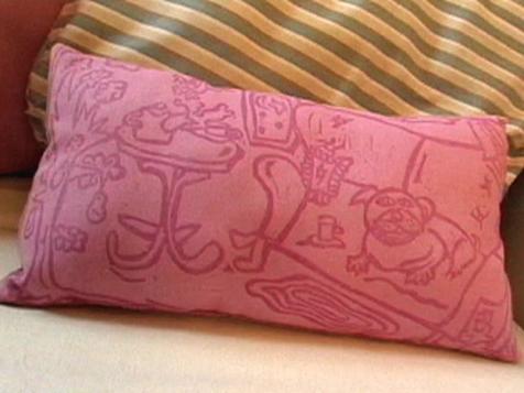 Make a Stamped Pillow