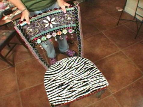 How to Make a Reverse Mosaic Chair