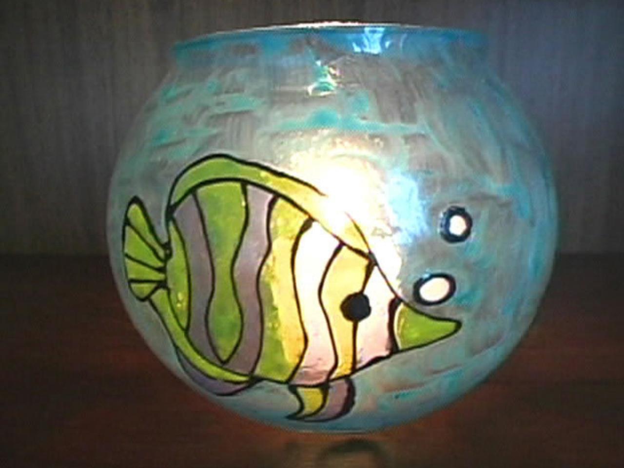 How To Paint A Glass Fish Bowl Hgtv