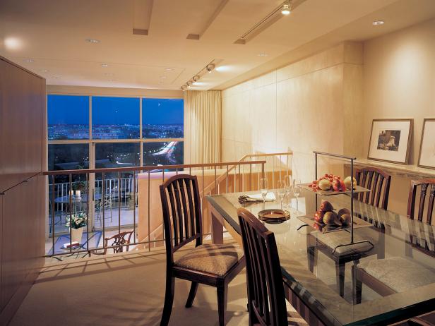 Balcony With Dining Table and View | HGTV