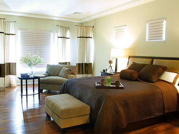 Neutral Transitional Master Bedroom 