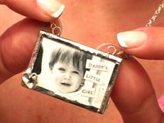 Transform a family photo into a wearable photo pendant on a sterling silver chain.
