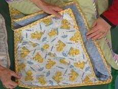 Bundle up baby with these step-by-step instructions for making a blanket.