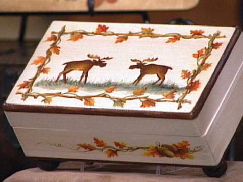 How to Paint a Moose Trinket Box