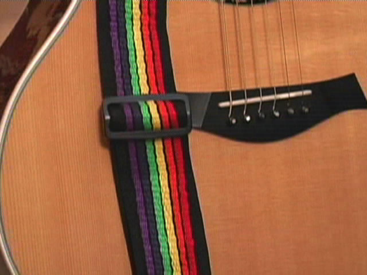 how to weave a rainbow guitar strap | hgtv