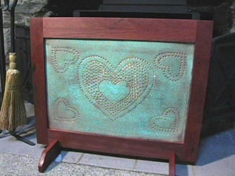How to Make a Copper Fireplace Screen
