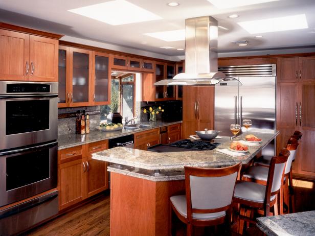 Wood Kitchen Cabinets With Frosted Glass Doors Granite