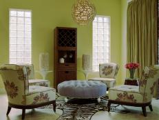 Green Eclectic Sitting Room